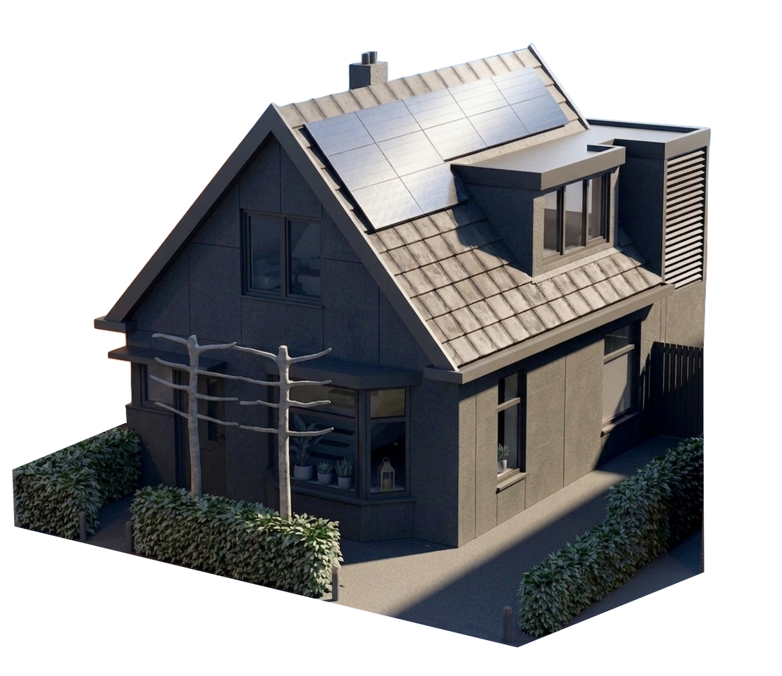 Huize Stapersma met zonnepanelen